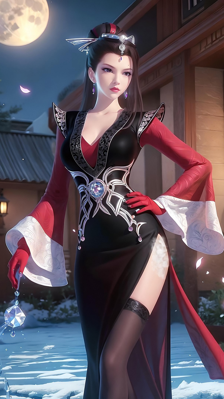 国漫女神|《秦时明月》大司命ai高清手机壁纸:阴阳家五大长老之一