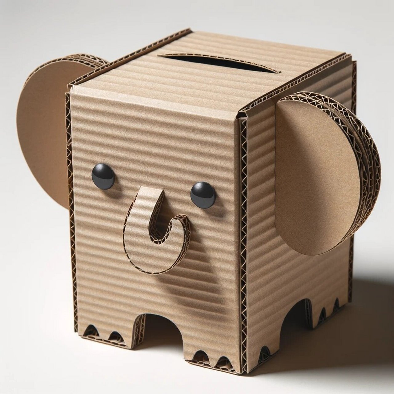 纸板萌宠|可爱瓦楞纸动物  图片仅供参考,没有教程