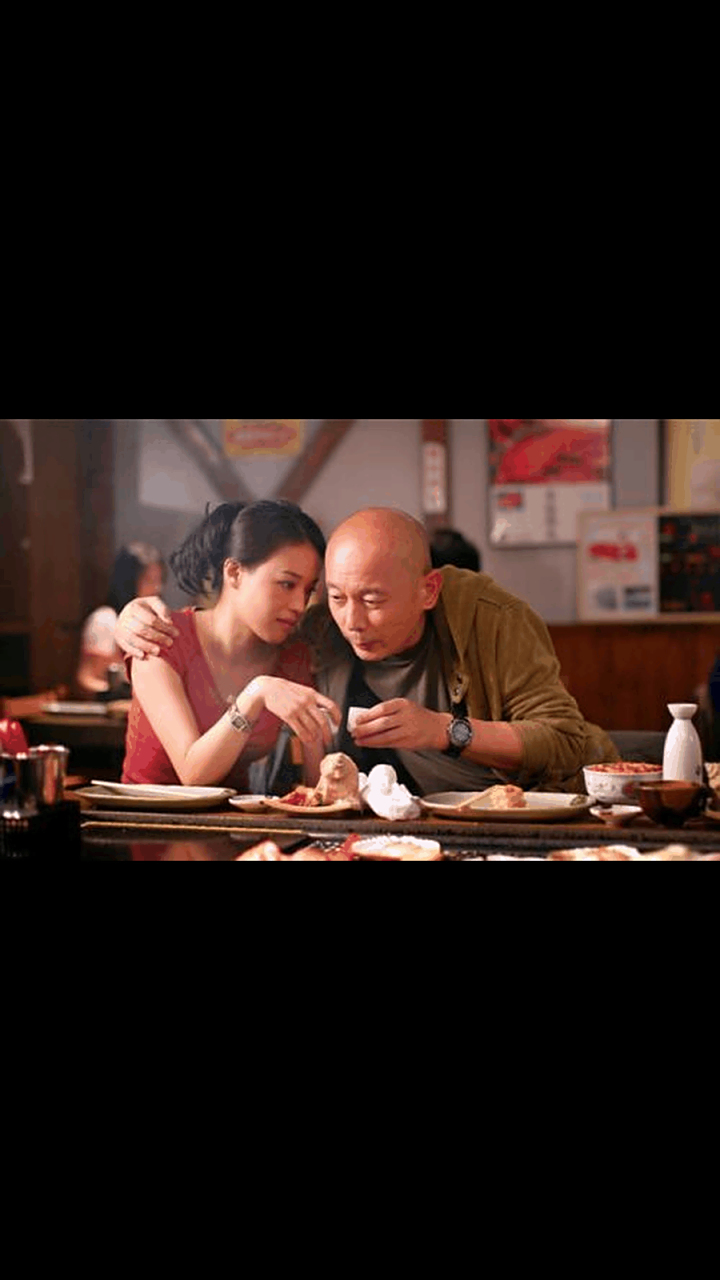 gif创作人# 一次葛优对冯小刚说:"你把我和舒淇的吻戏删了吧,我不会