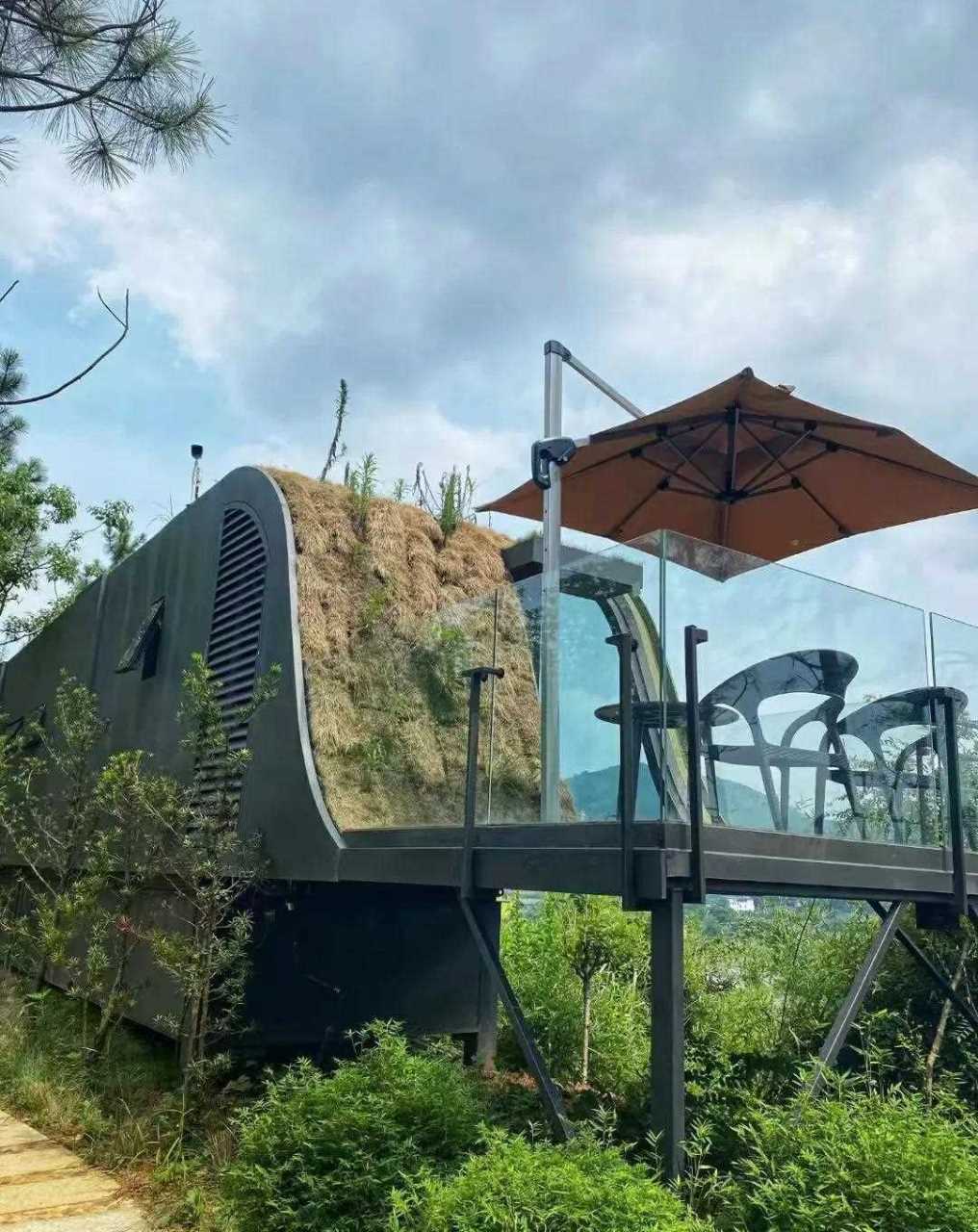 [尬笑] 湖北,咸宁 浪口地球仓温泉酒店 极具现代科技感的"地球仓"酒店