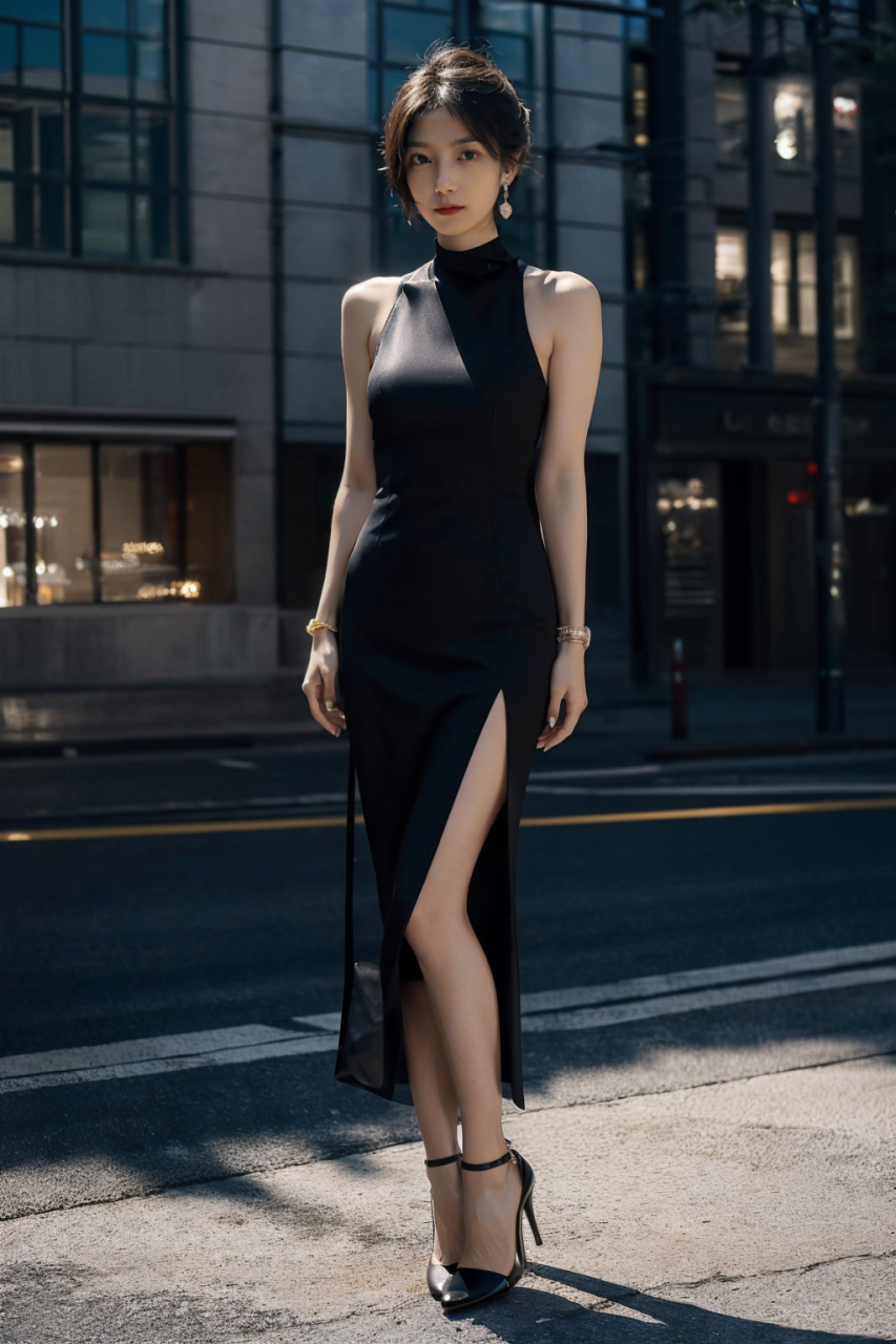 模特##美女模特# #美女##穿搭##养眼美女# 这款礼服裙展现了优延腚