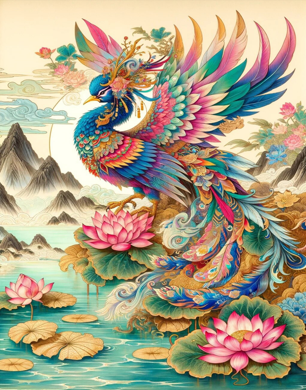 朱雀:中国文化中的吉祥之鸟  朱雀,也被人们亲切地称为朱鸟,是中国