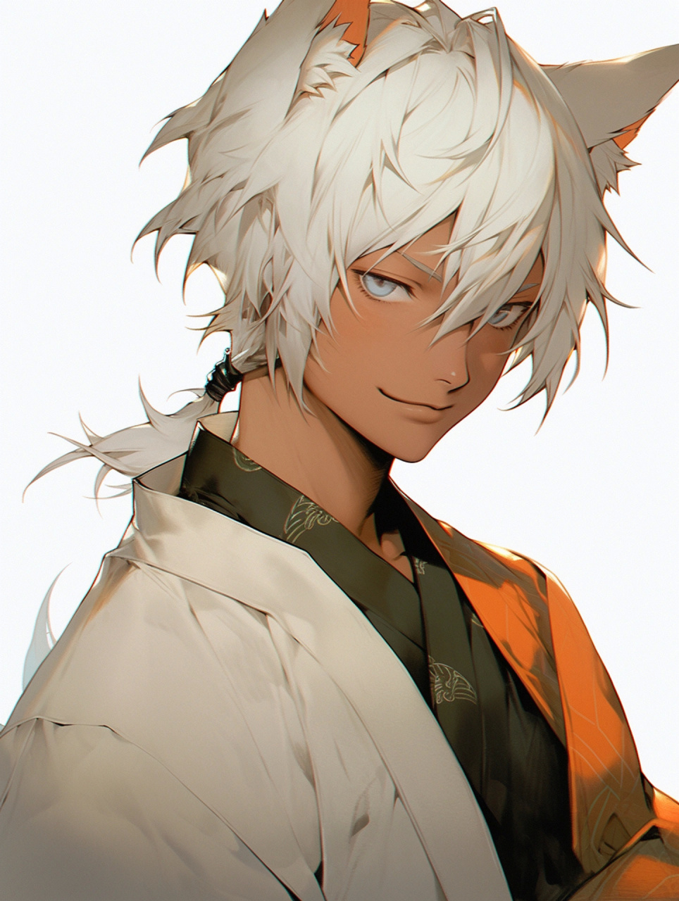 动漫头像|男生头像|狐系白毛 676767