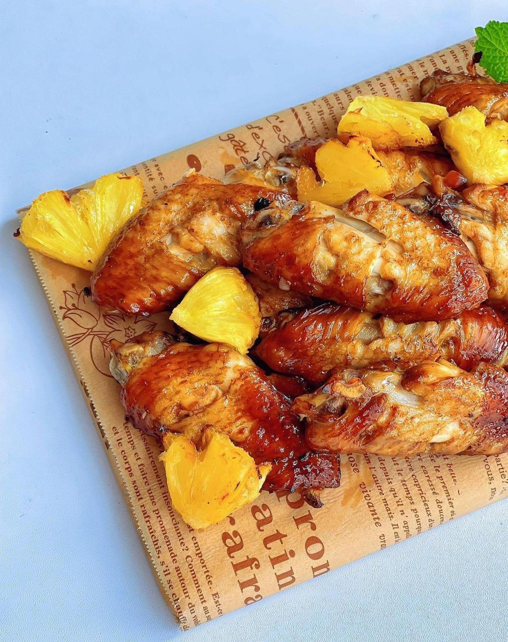 鸡翅的神仙吃法95菠萝烤鸡翅酸甜不油腻[鸡蛋]好吃到舔手指的鸡翅