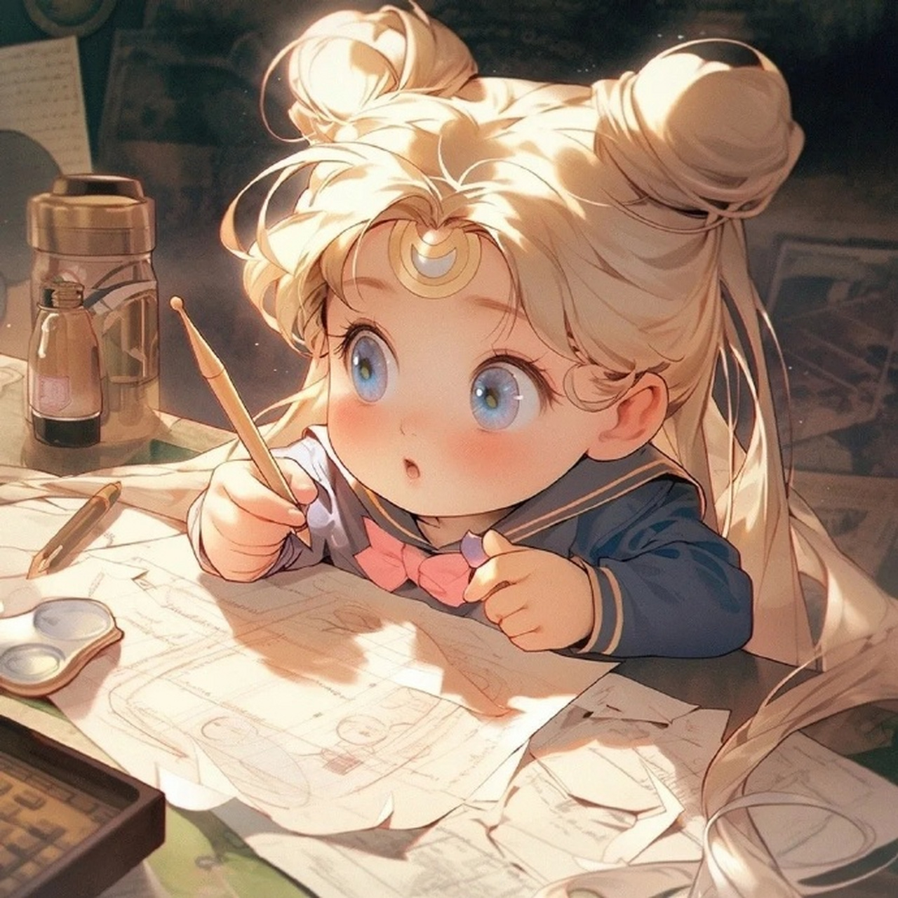 学霸美少女战士上线头像 676767