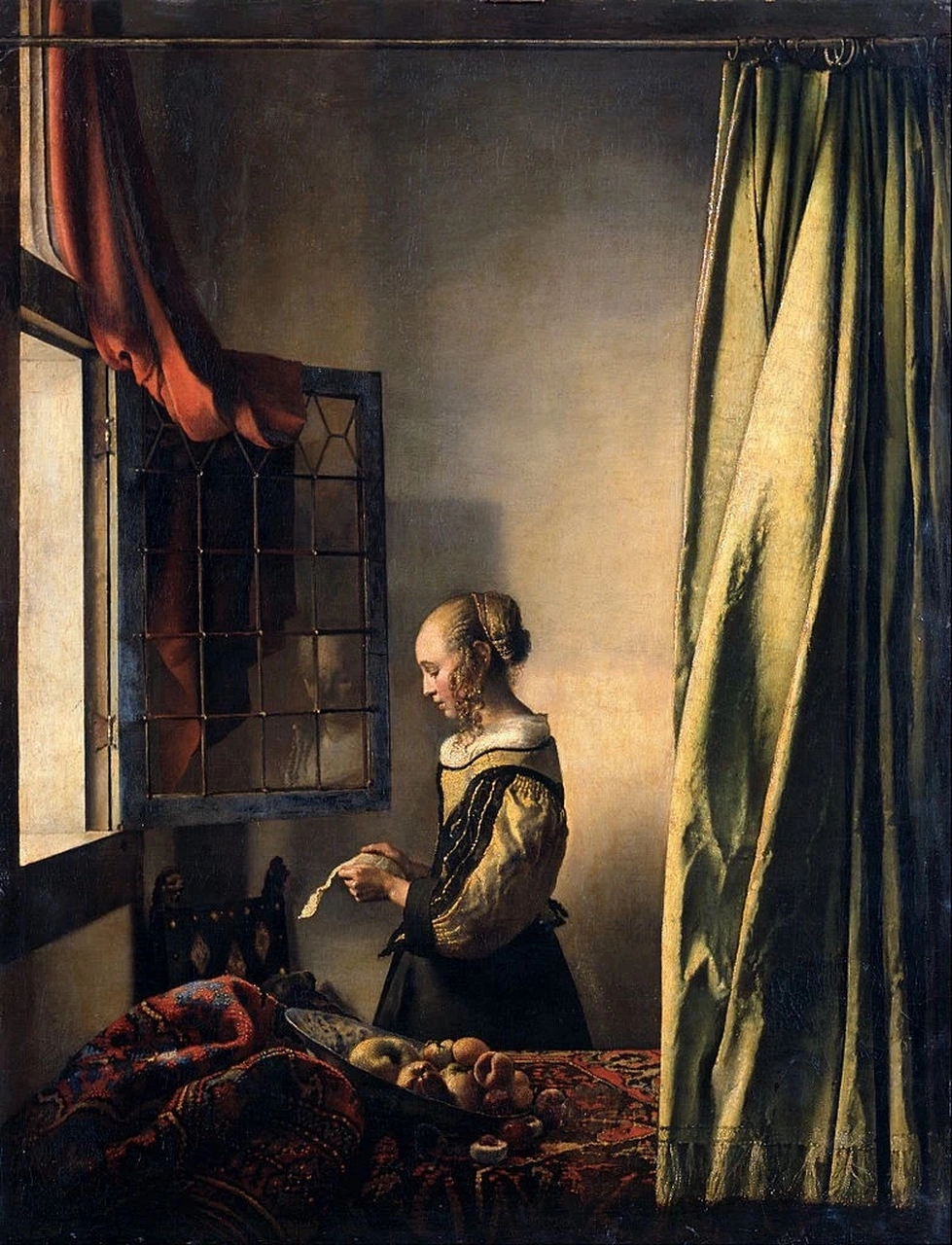 荷兰小画派-维米尔作品 维米尔(vermeer,jan 1632～1675) 荷兰画家