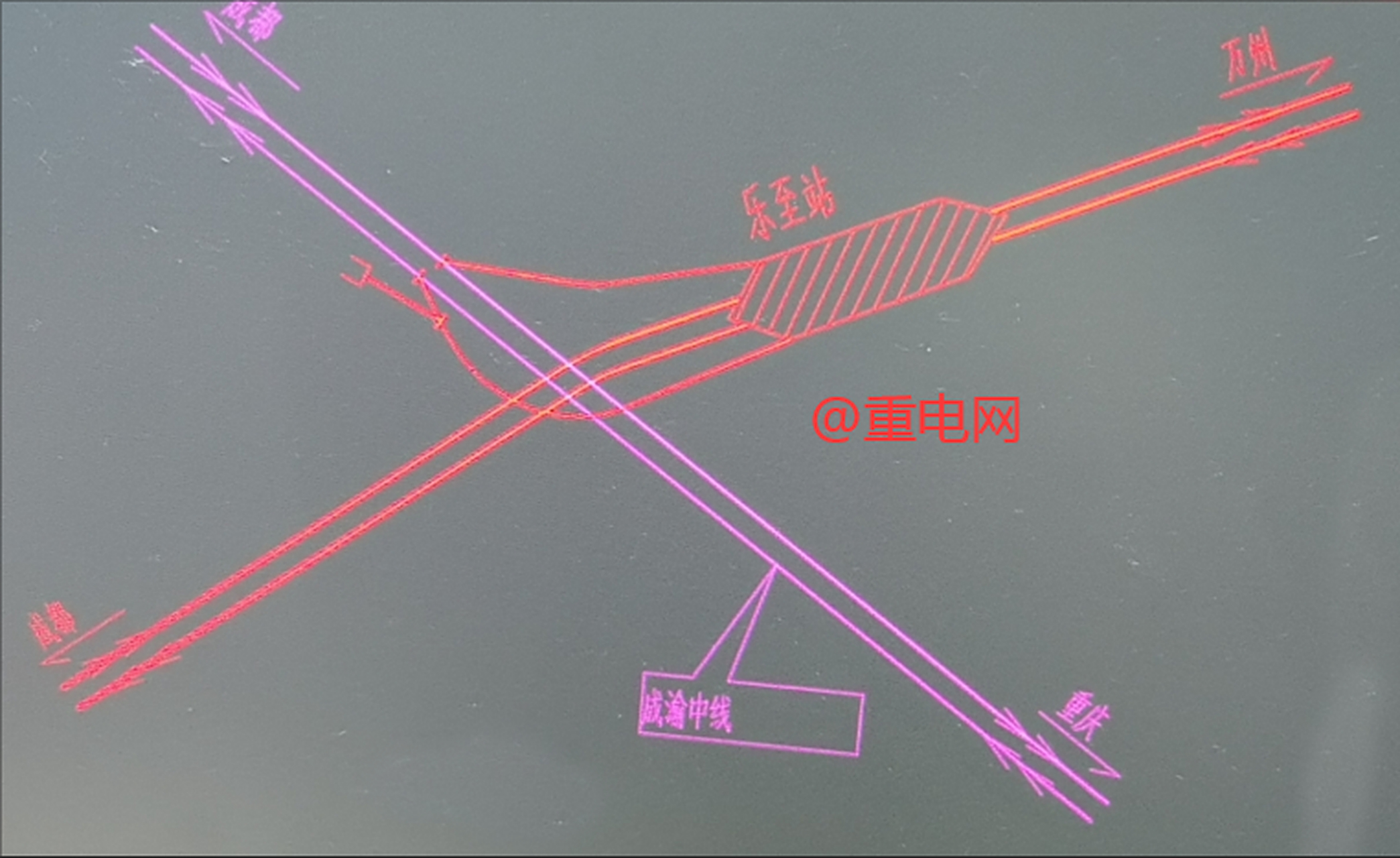 【成南达万高铁乐至站2台4线 设有成渝中线高铁联络线】成南达万高铁