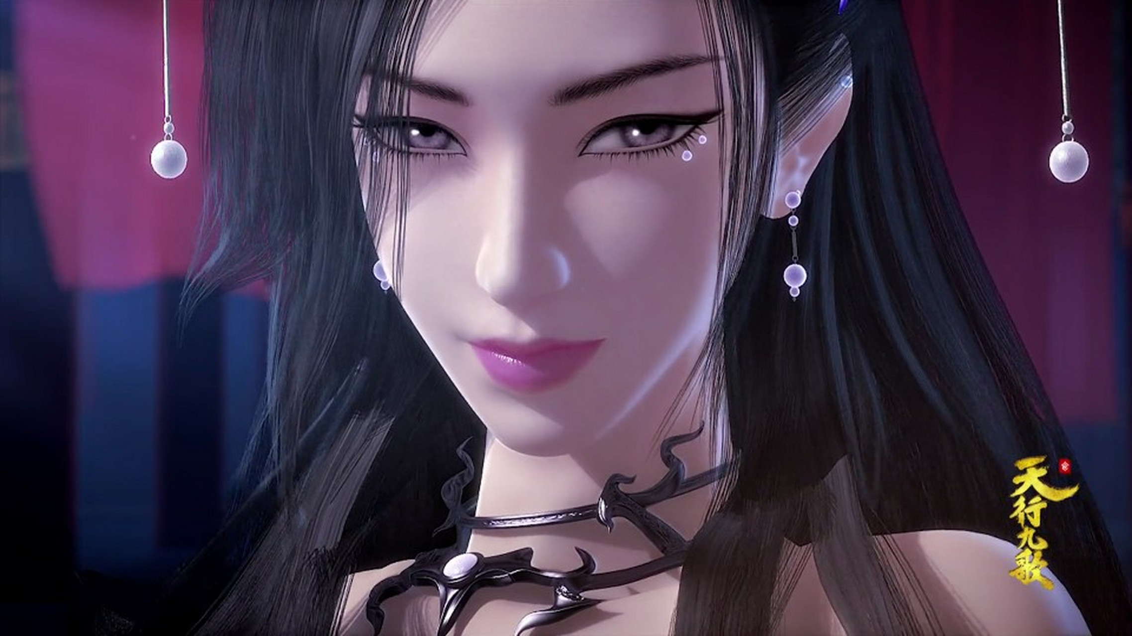 皑皑血衣侯,碧海潮女妖,天行九歌的夜幕四凶将里,这两人也是颜值担当