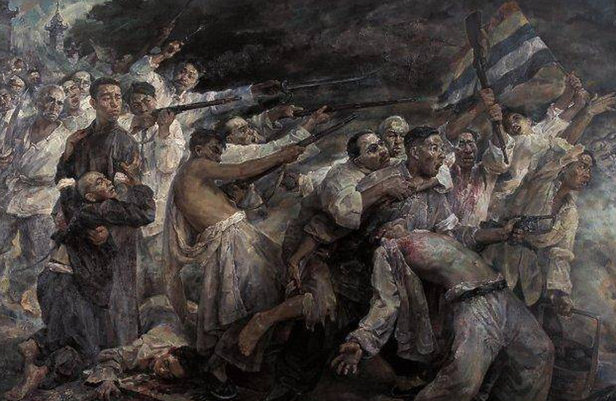 黄花岗72具遗骸,史称"黄花岗七十二烈士"