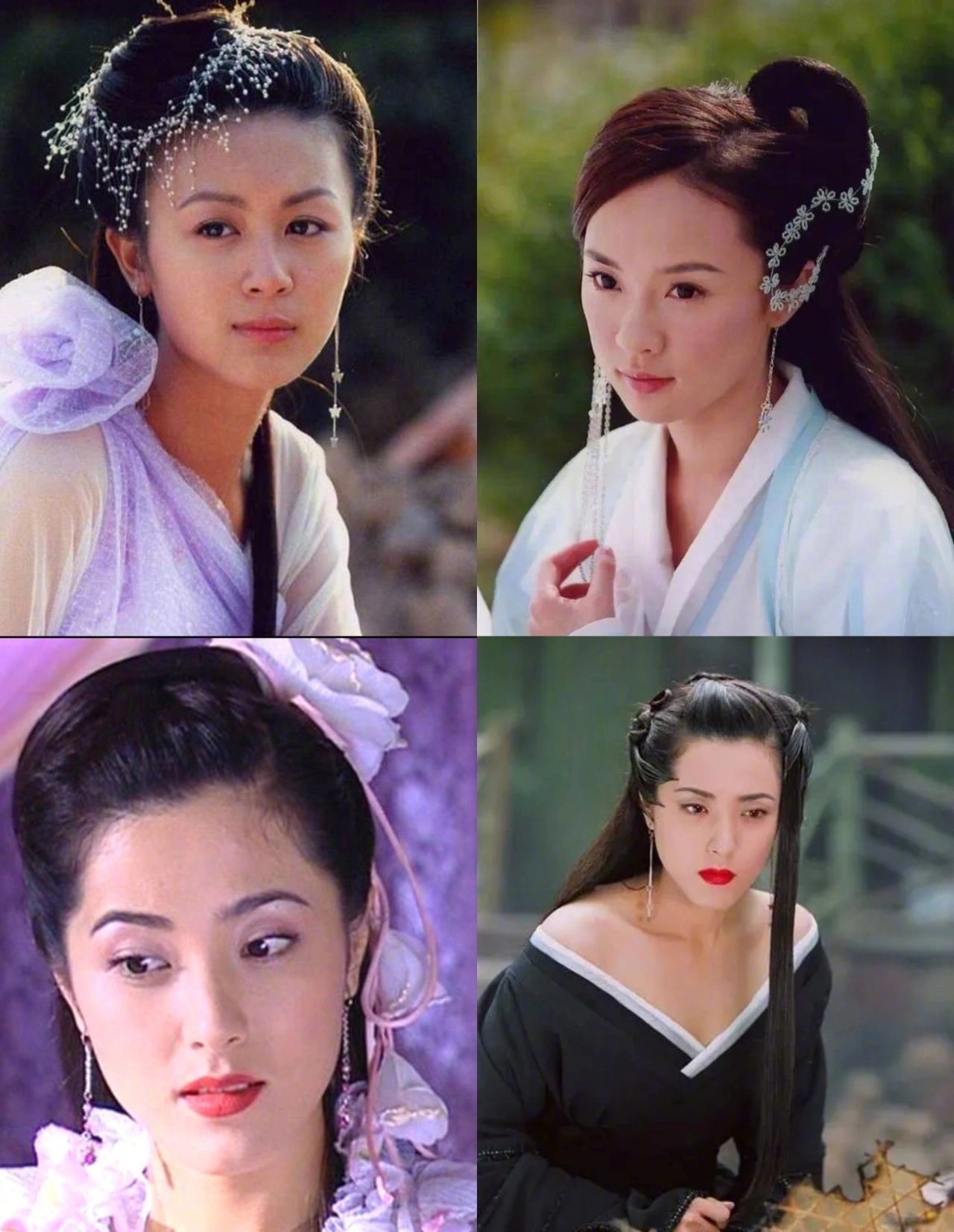 以前的古装剧,妆容造型是真好看啊!真的很有特色!