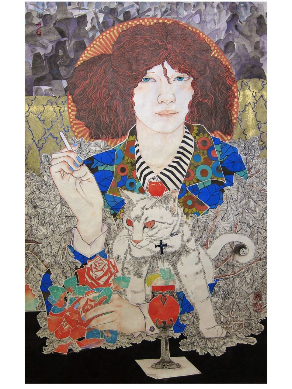 抹大拉的玛利亚分享 "夜,躁动的心,喧嚣的人,独坐的她,热情的红发