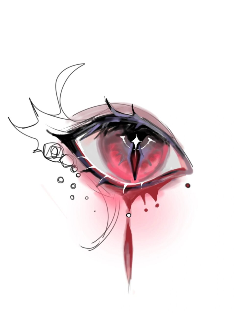 【眼睛系列26】血族,深邃红色眼眸,勾起神秘诱惑