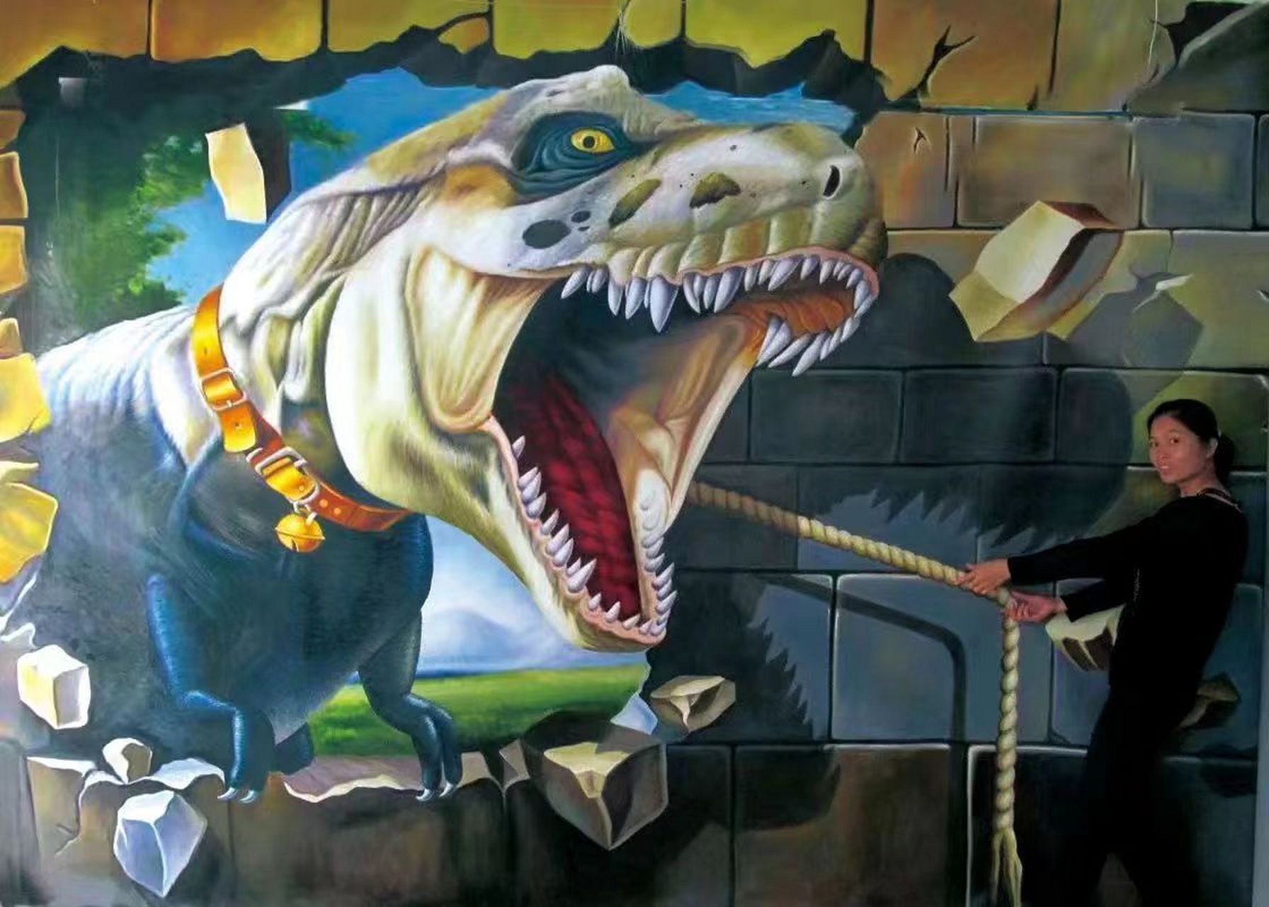 【贵阳3d墙绘】【贵阳墙绘公司】墙绘丙烯颜料能保多久?