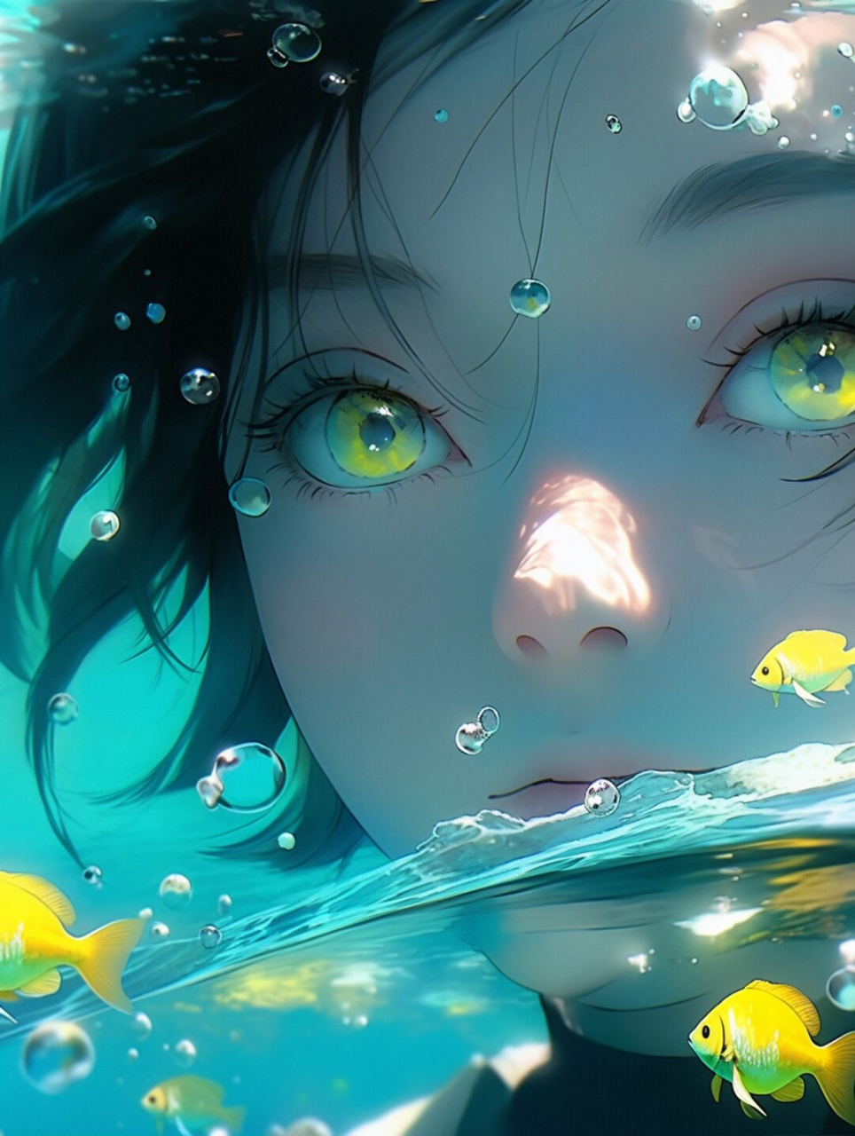 潜水系列-眼睛特写镜头  星辰海洋,果然都在你的眼眸～ 像不像温迪?