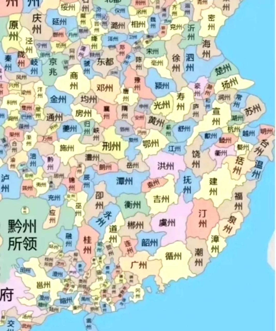 唐朝十三州地图 全图图片