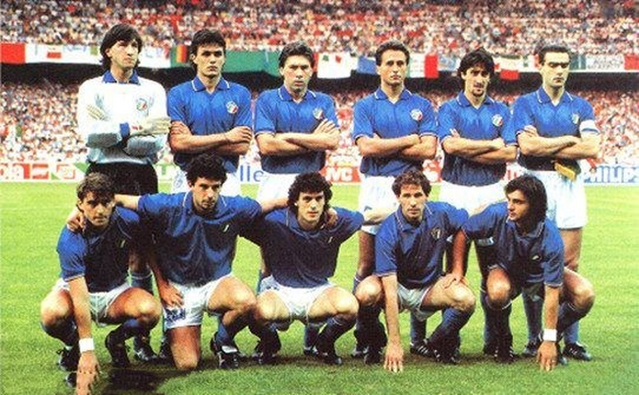 1988年欧洲杯意大利男足首发阵容合影