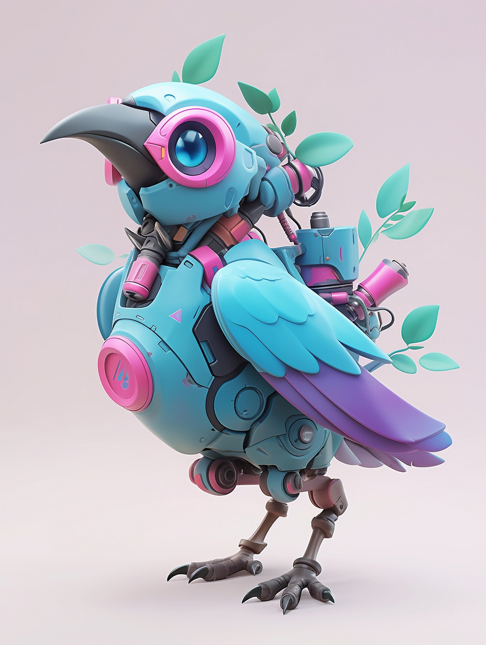 科技感拉满的鸟,ai生物!#ai绘画