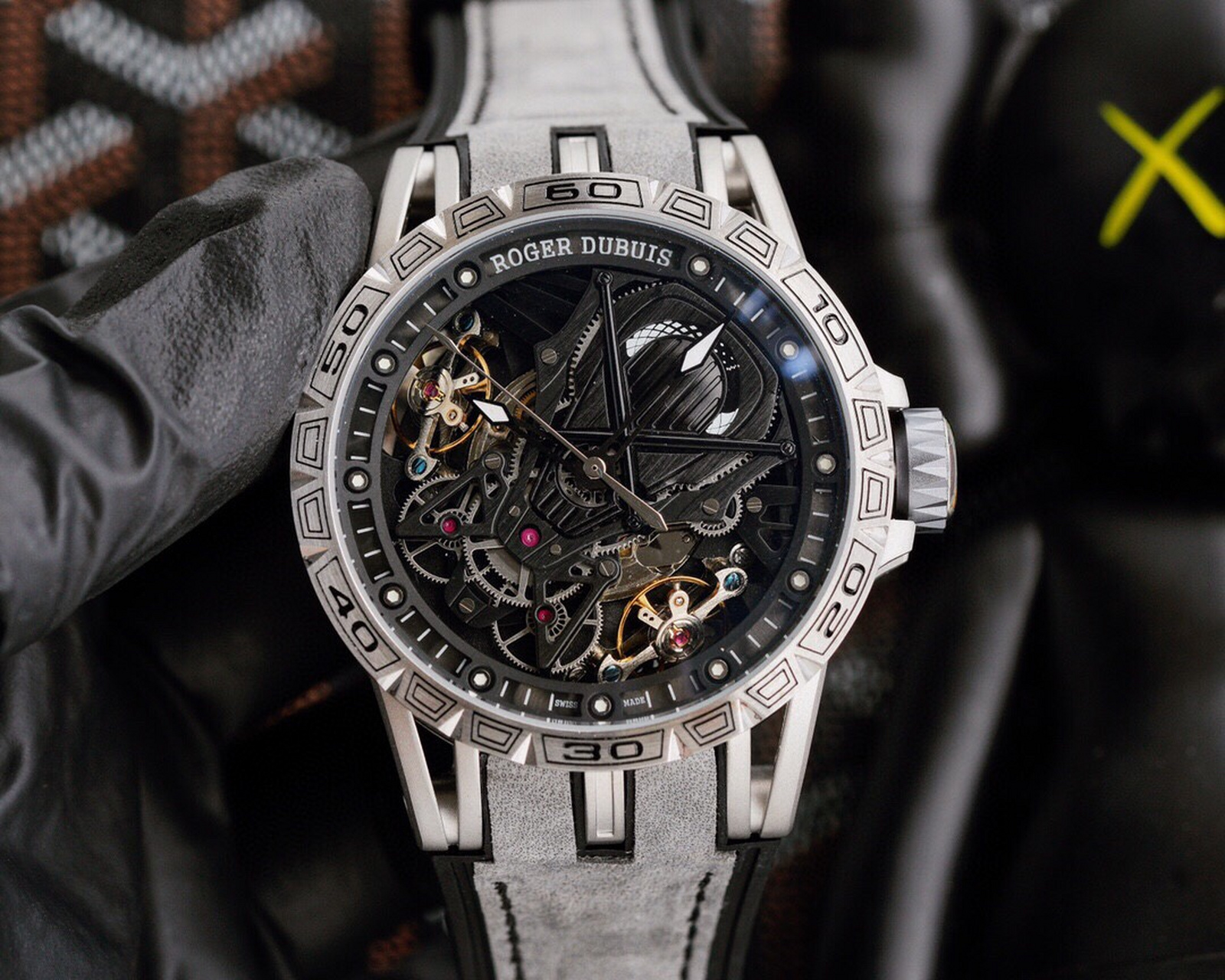罗杰杜彼 roger dubuis (豪爵)excalibur 王者系列 自动上链机芯,表壳