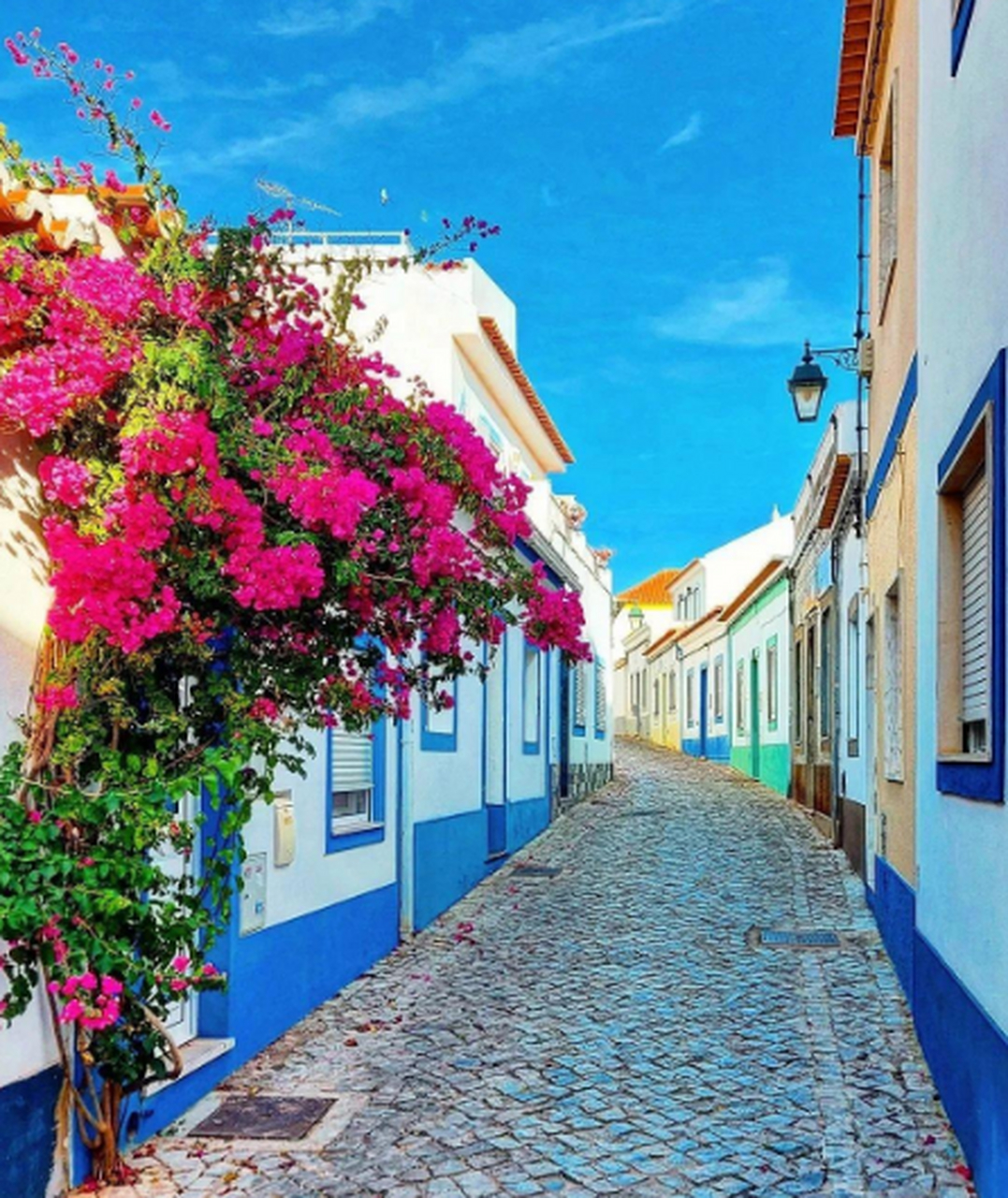 欧洲美丽的小巷,宁静安逸,繁花似锦.#风景