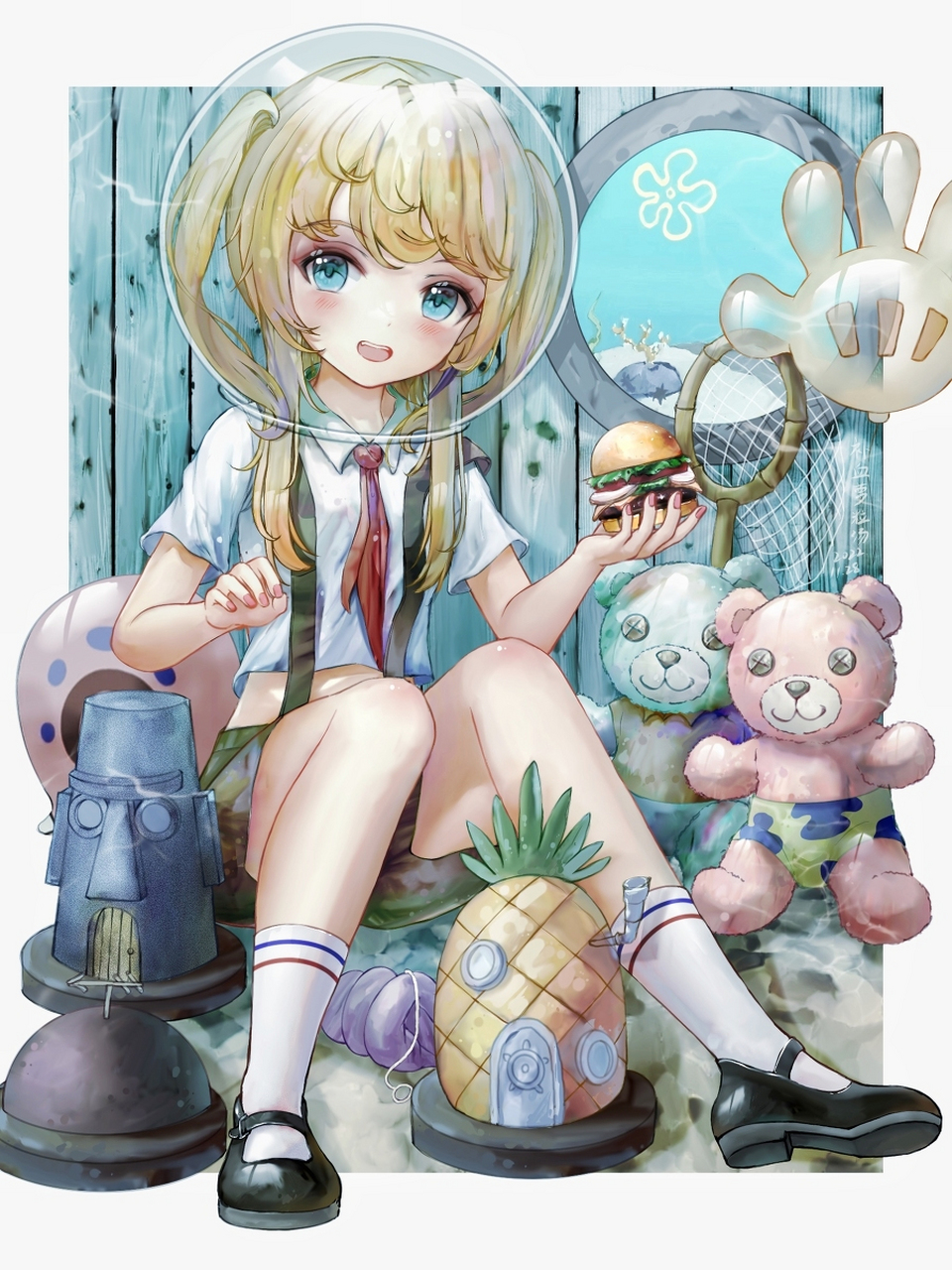 海绵宝宝拟人#二次元美图分享