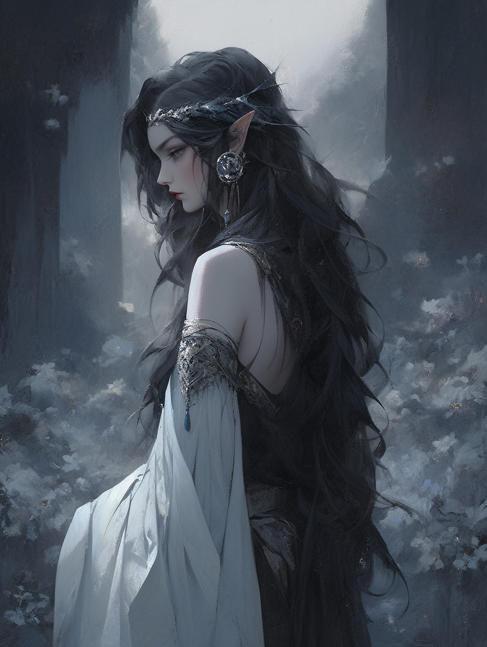 ai绘画|指环王精灵女|edge插件-journeydraw  提示语:the elegant