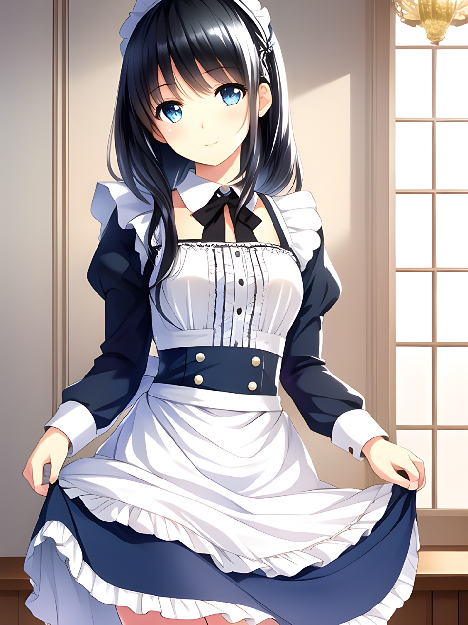 ai绘画,这样的女仆叫你起床咋样.#动漫壁纸# #ai绘画