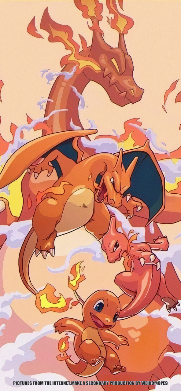 帅气喷火龙 #精灵宝可梦# #动漫# #二次元