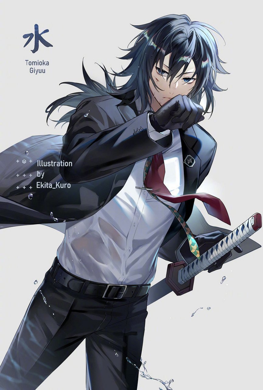 鬼灭之刃九柱超帅礼服系列,蝴蝶忍姐姐又帅又美,大哥简直yyds,这也