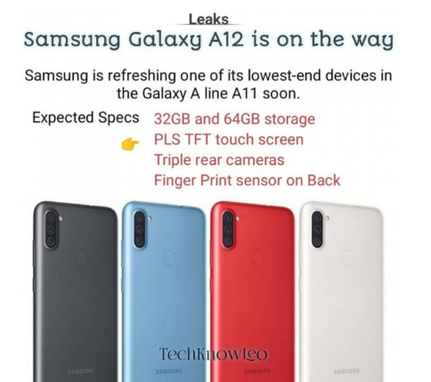 三星 galaxy a12 将提供 32gb 和 64gb 两种存储版本,采用 lcd 屏幕并