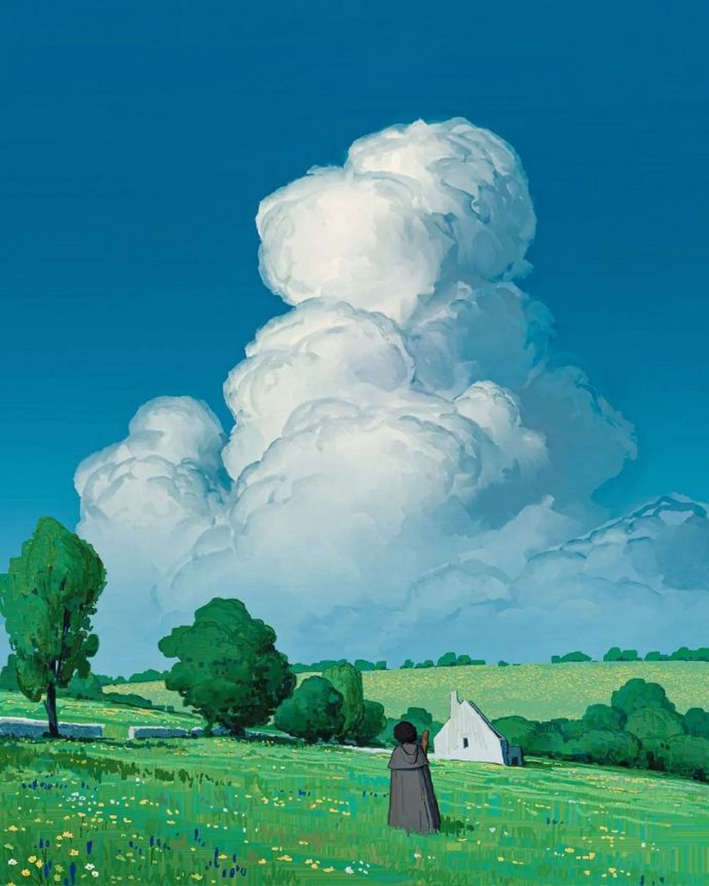 "热爱可抵岁月漫长" 艺术家【alariko】的作品有种宫崎骏画风的治愈感