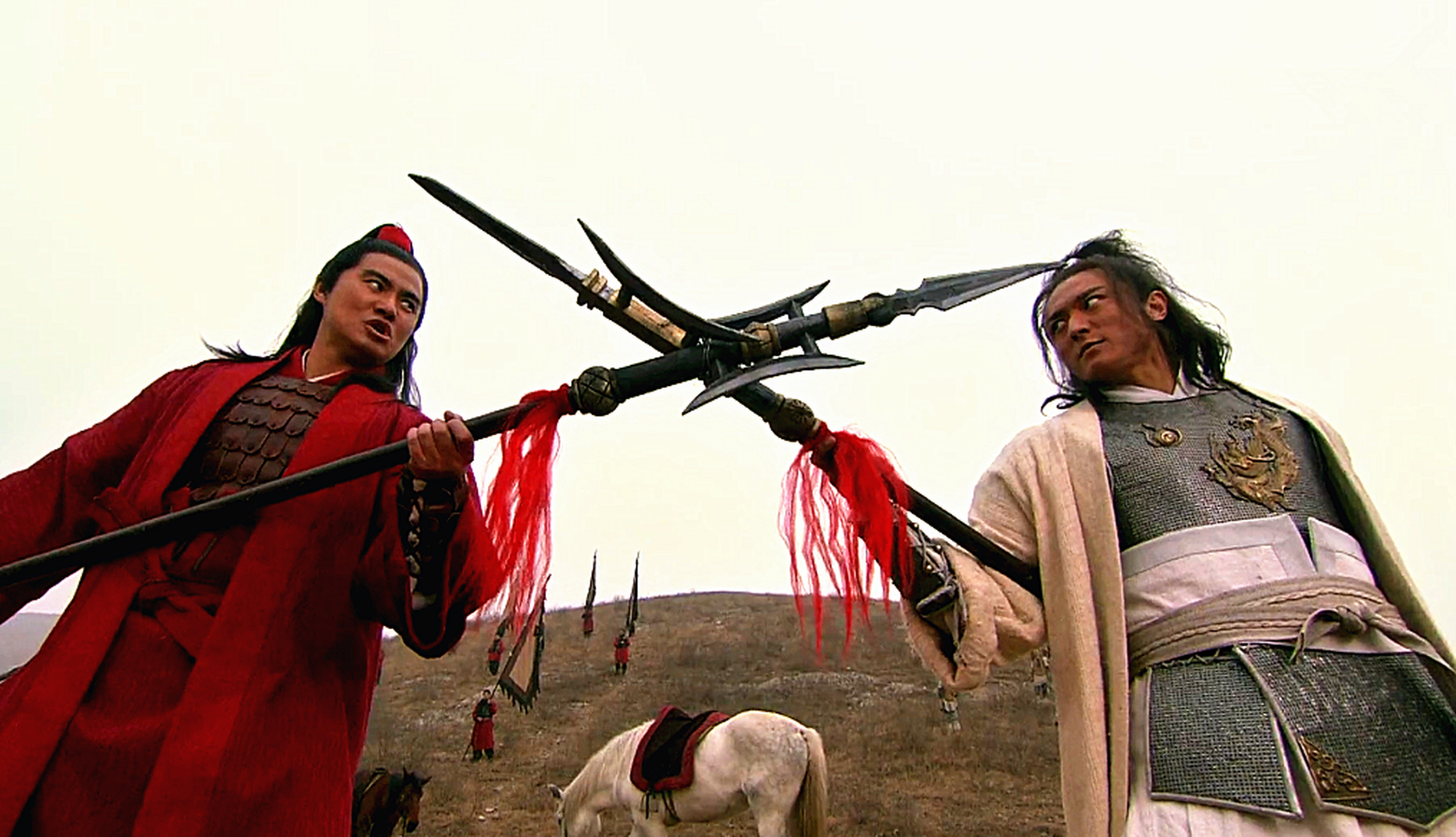 第一名:丈八蛇矛 丈八蛇矛是八十万禁军教头林冲的看家兵器.