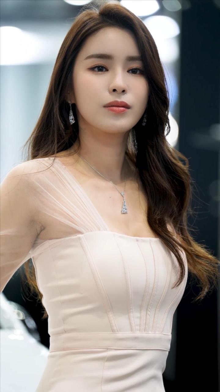 韩国时尚车模安娜京,倾国倾城,温婉娴淑, 如花似玉