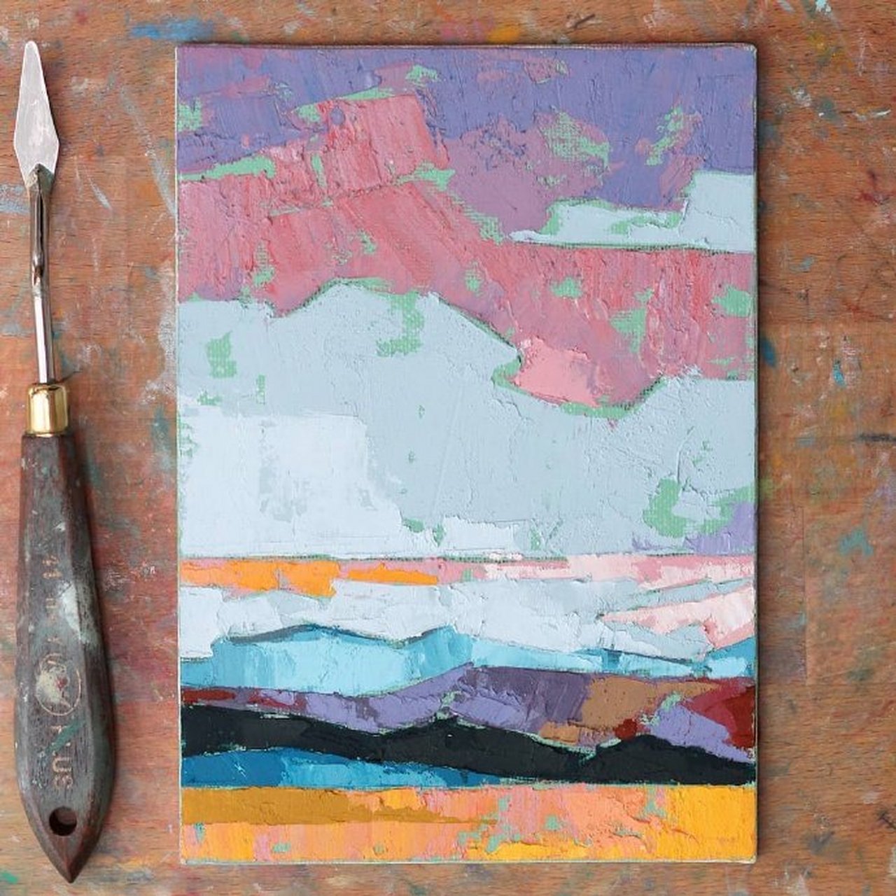 刮刀画法的魅力,jessica fields作品