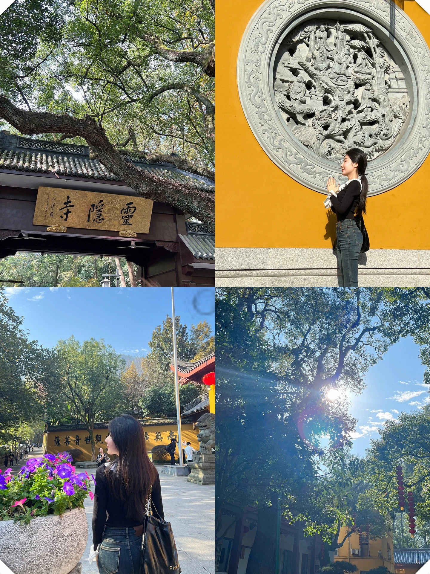 记得先去法喜寺再去灵隐寺完美避开人头