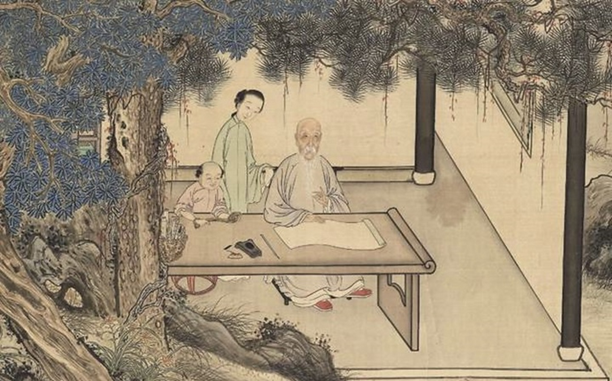 袁枚:自题"随园"联(四则)  袁枚,清朝诗人,散文家,文学评论家和美食家