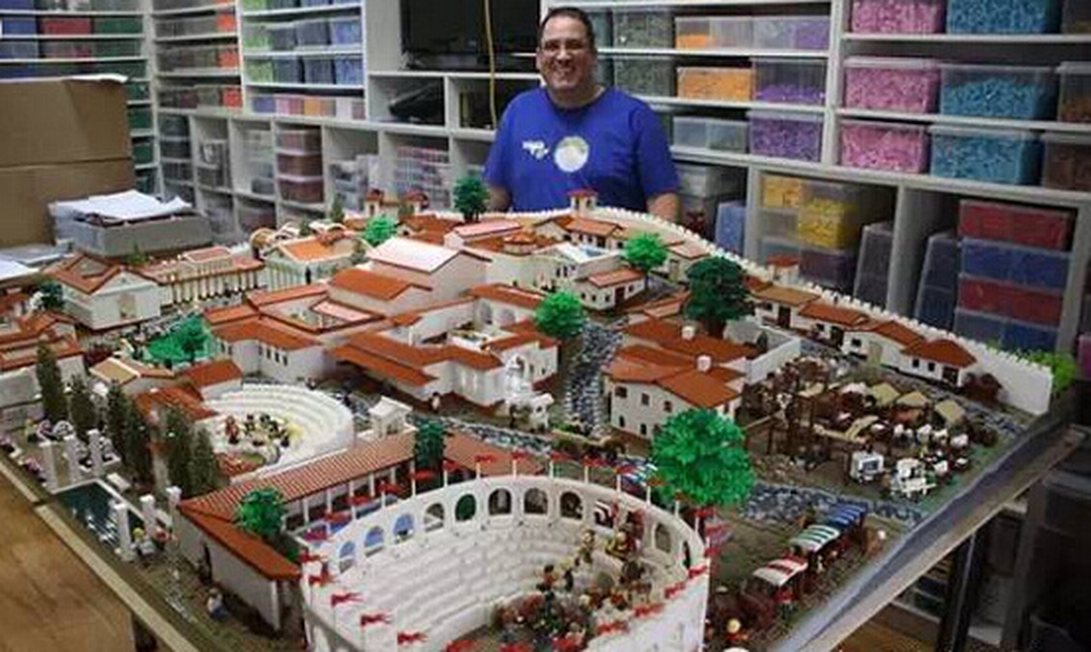 如果用乐高积木复原庞贝古城,需要多长时间?