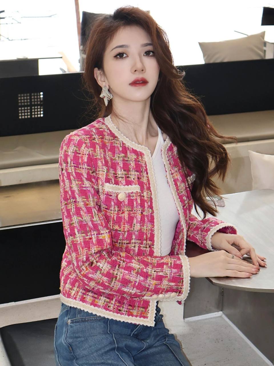 看不腻的粉色搭配蓝色,不止拍照好看,而且回头率真的超级高#拍照