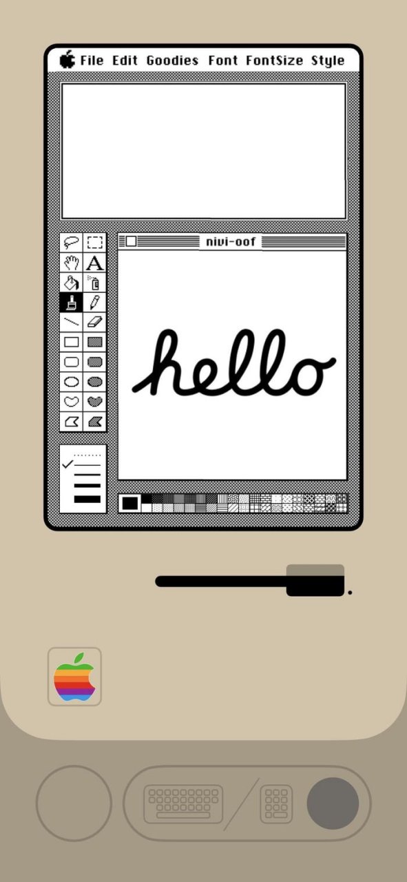 苹果公司第一代麦金塔电脑创意iphone壁纸#手机壁纸