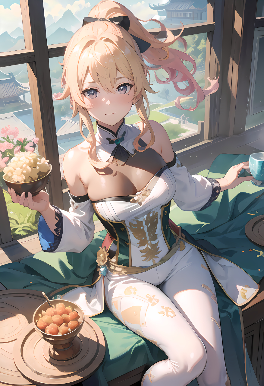 琴团长,该吃饭了 #二次元美图# #壁纸分享# #原神琴