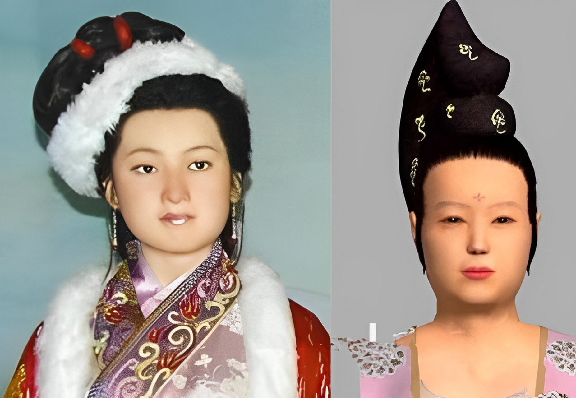 真实的她原来长得这样,这是我国专家通过检测王昭君的尸骨后,经过数据