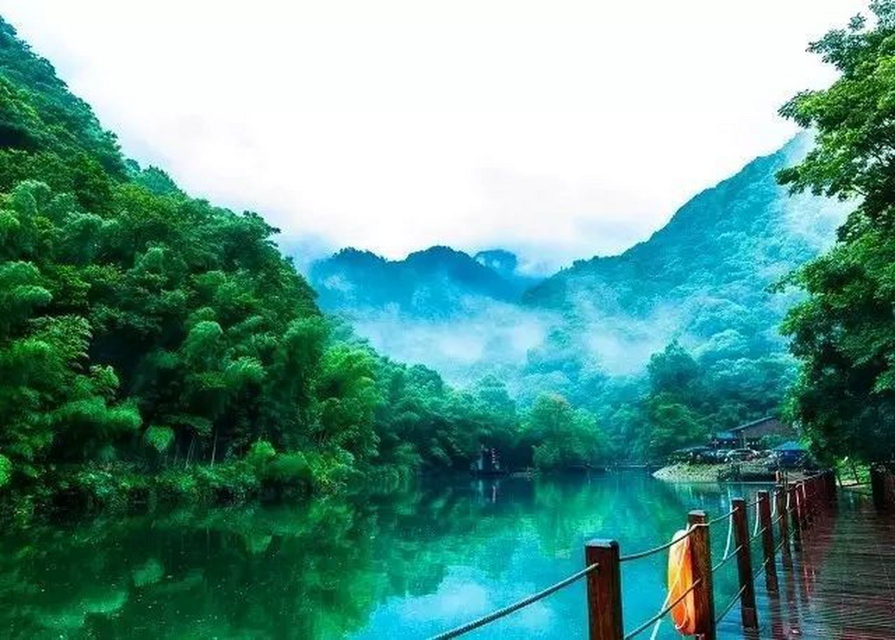 牯牛降风景区位于安徽池州与黄山交界处,是一个植物茂盛的原生态自然