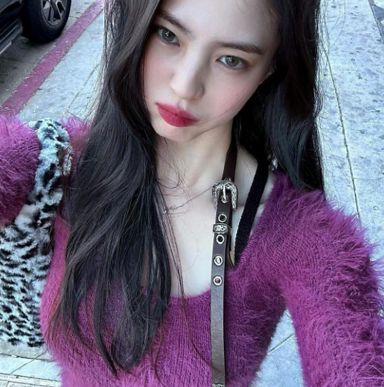 韩素希自拍照,甜美,洒脱,可爱,太美了