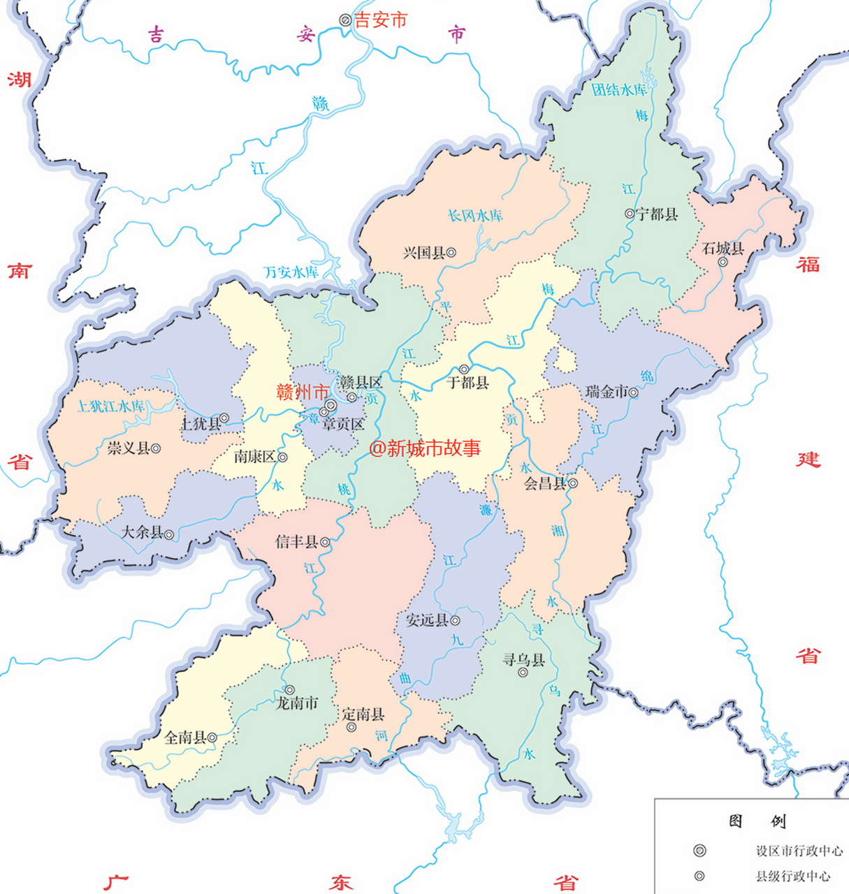 赣州是江西省的省域副中 心城市,地位比较特别.