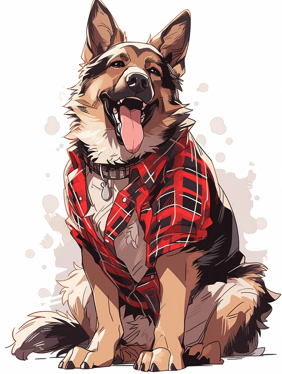 ai绘画之德国牧羊犬!#狗狗# #ai共创计划