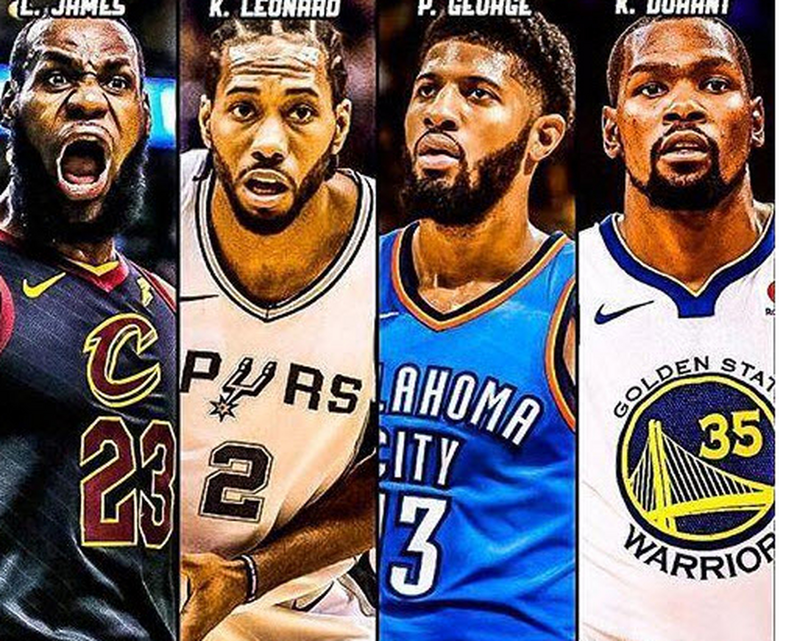 四大小前生涯薪水和数据一览  杜兰特:3.