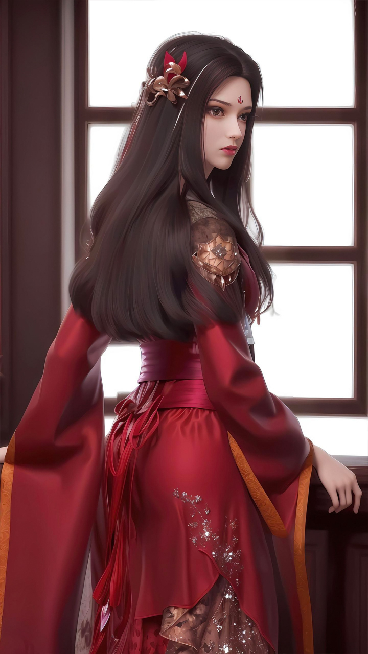 国漫女神|《完美世界》石毅母亲ai高清手机壁纸:荒天帝石昊的大娘