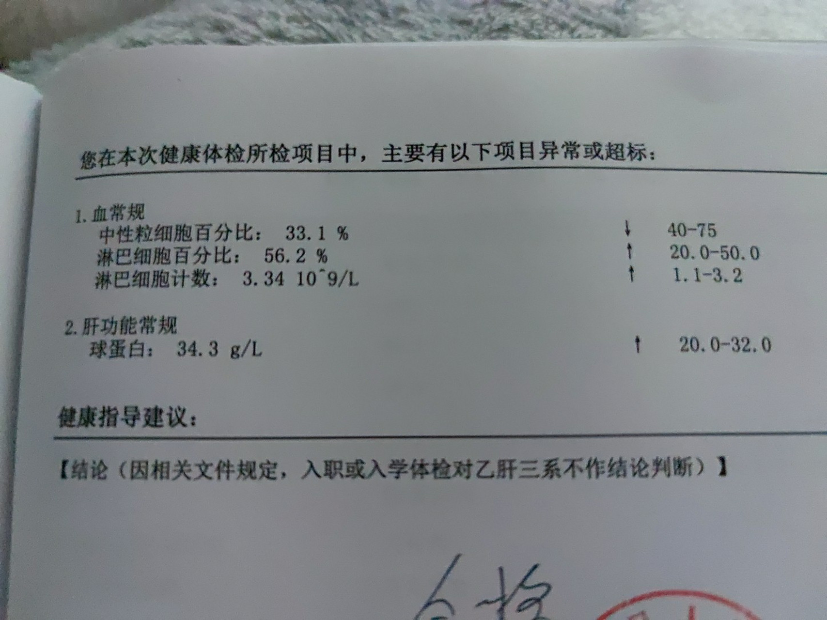 淋巴细胞百分比偏高这是什么意思?