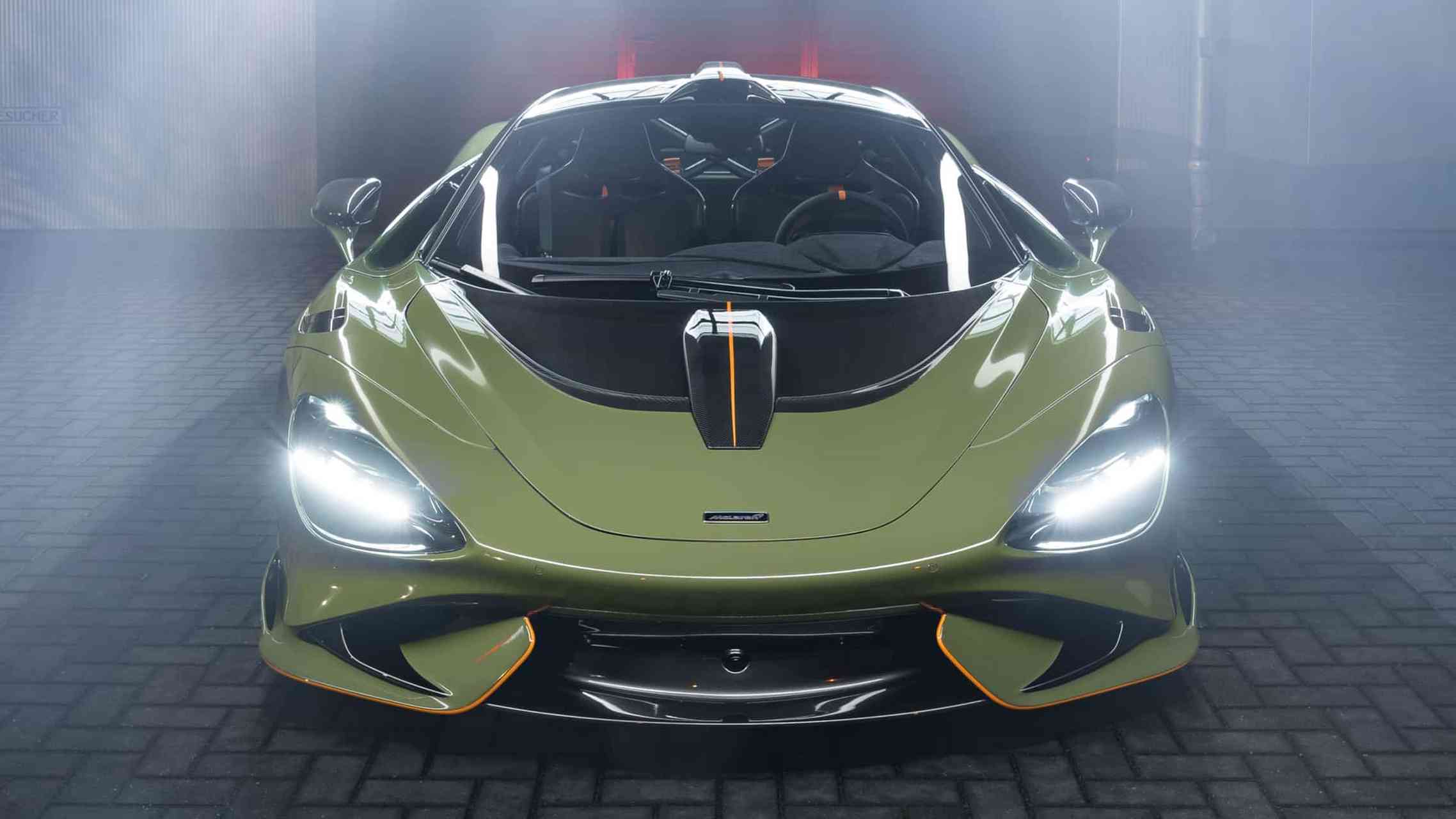 迈凯伦 765lt 超级跑车novitec改装版,改进的车身部件(例如前保险杠