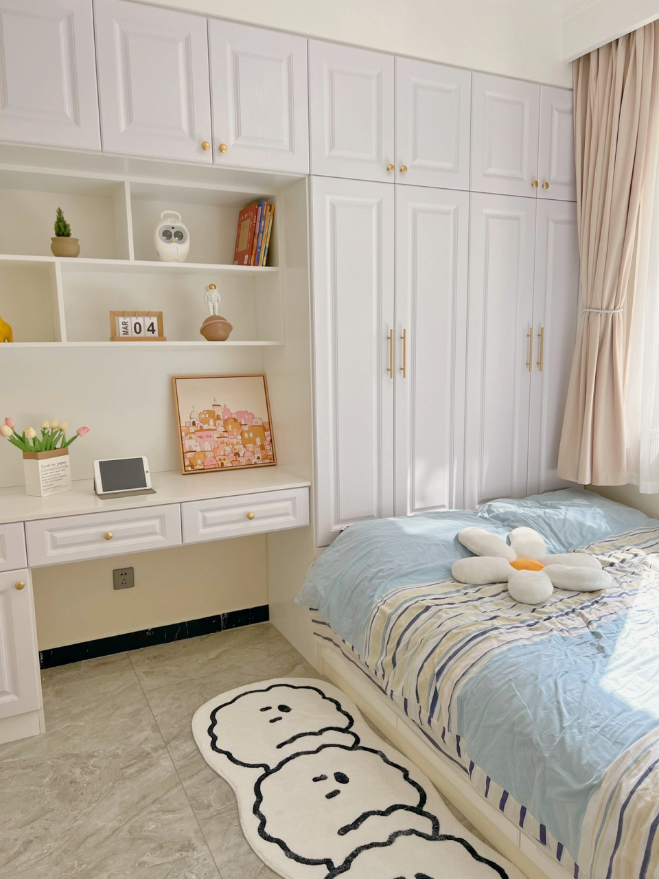 8m2榻榻米小次卧,储物收纳与书房完美结合    坐标:郑州 89平小三房