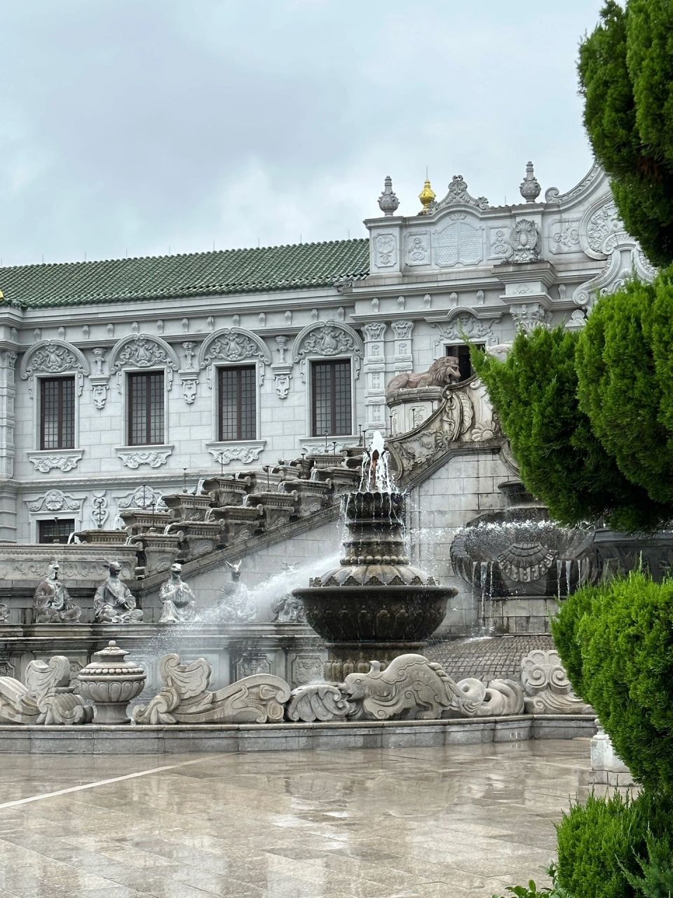 1:1复刻圆明园 端午期间逛了横店新圆明园(夏苑) 那天一直下着雨 景色